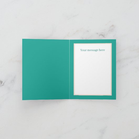 Elegante zwangere moeder tekst voor elk doel kaart (Binnen)