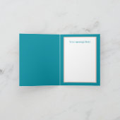 Elegante zwangere moeder tekst voor elk doel kaart (Binnen)