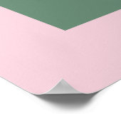 Elegante zwangere vrouw silhouet kinderkamer muurk poster (Hoek)