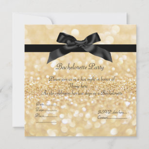 ELEGANTE ZWANGERSCHAAL BACHELORETTE INVITATIE KAART