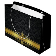 Elegante Zwart en Goud Grote Cadeautas