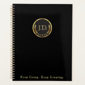 Elegante zwart en goud planner (Voorkant)