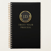 Elegante zwart en goud planner (Voorkant)