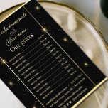 Elegante zwart en goud prijslijst Flyer<br><div class="desc">Elegante zwarte en gouden prijslijst Flyer.</div>