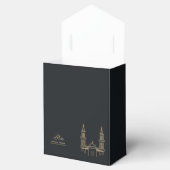 Elegante zwart en goud Ramadan Kareem geschenkdoos Bedankdoosjes (Geopend)