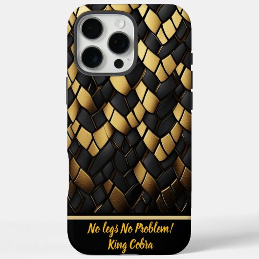 Elegante zwart en goud slangenhuid patroon textuur Case-Mate iPhone case (Achterkant)