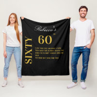 Elegante zwart en goud zestig 60ste verjaardag wen
