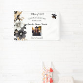 Elegante zwart en gouden Afstuderen banner (Insitu)