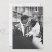 ELEGANTE ZWART EN GOUDEN BRUILOFT KAART (Achterkant)