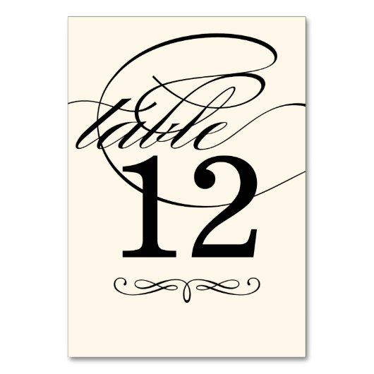 Elegante zwart en ivoor kalligrafie bruiloft kaart (Achterkant)