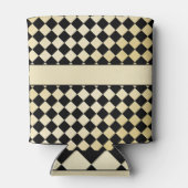 Elegante zwart & faux gouden dammen blikjeskoeler (Achterkant)