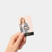 Elegante Zwart & Goud Badge (Handheld)
