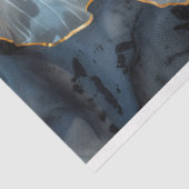 Elegante zwart, goud en perzik bloemdecoratie tissuepapier (Detail)