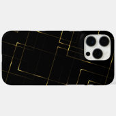 Elegante zwart & goud marmer Case-Mate iPhone case (Achterkant (horizontaal))