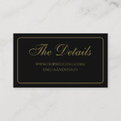 Elegante zwart-gouden behuizing Kaarten (Voorkant)