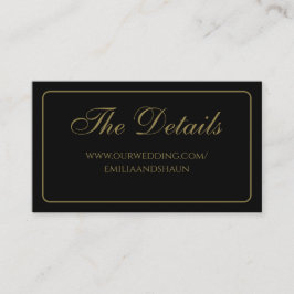 Elegante zwart-gouden behuizing Kaarten