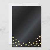 Elegante zwart-gouden klasse van 2025 Afstuderen Kaart (Achterkant)