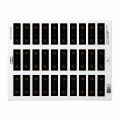 Elegante zwart-gouden labels voor porto (Full Sheet)