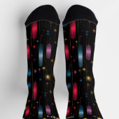 Elegante zwart-gouden vakantie met sterrenaccenten sokken (Top)