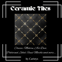 Elegante zwart & gouden vierkanten