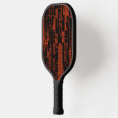 Elegante zwart &rood abstract modern pickleball paddle (Links)