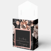 Elegante zwart roos gouden jubileum gunsten bedankdoosjes (Open)