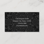 Elegante zwart-wit Antiek Waterverf Visitekaartje (Achterkant)