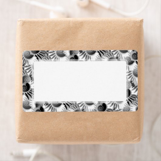 Elegante zwart-wit Art Deco jaren 1920 Glamour Etiket (Insitu)