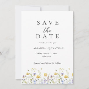Elegante Zwart Wit Boho Fotocollage Wedding Save The Date