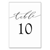 Elegante zwart-wit bruiloft decor kaart (Achterkant)