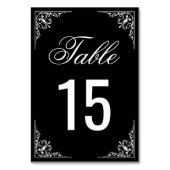 Elegante zwart-wit bruiloft kaart (Achterkant)