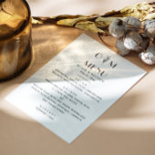 Elegante zwart-wit bruiloft | minimalistische bloe menu