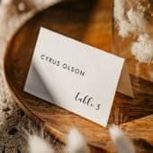 Elegante zwart-wit bruiloft plaatsnaam Kaart