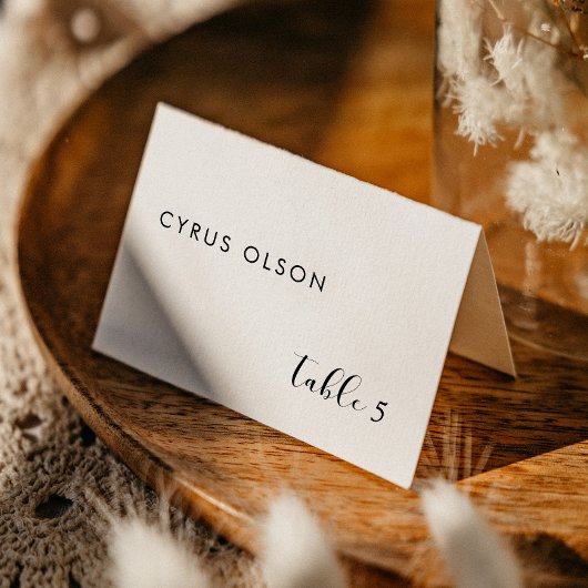 Elegante zwart-wit bruiloft plaatsnaam Kaart