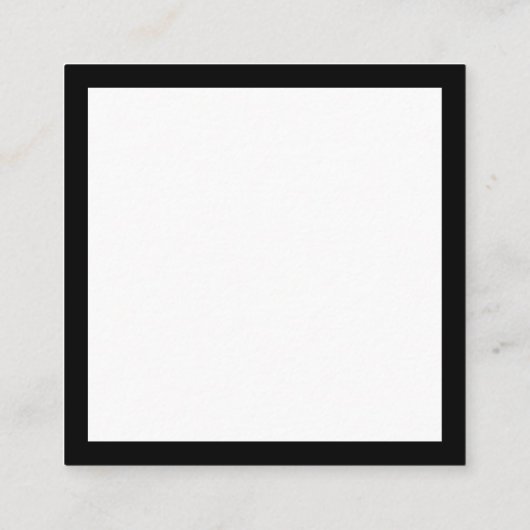 Elegante zwart-wit bruiloft QR-code Informatiekaartje (Achterkant)