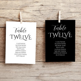 Elegante zwart-wit bruiloft zitgrafiek kaart