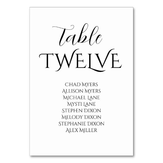 Elegante zwart-wit bruiloft zitgrafiek kaart (Achterkant)