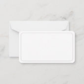 Elegante zwart-wit budget bruiloft RSVP Notitiekaartje (Achterkant)