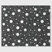 Elegante zwart-wit cadeauverpakking papierrol cadeaupapier (Vlak)