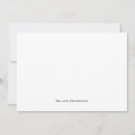 Elegante zwart-wit Classic Note Kaart Notitiekaartje