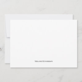 Elegante zwart-wit Classic Note Kaart Notitiekaartje