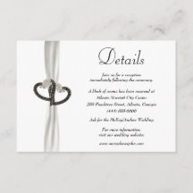 Elegante Zwart & Wit Diamant Bruiloft Details