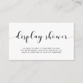 Elegante zwart-wit display Kaart (Voorkant)