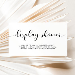 Elegante zwart-wit display Kaart