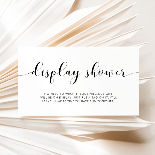 Elegante zwart-wit display Kaart