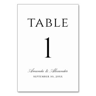 Elegante zwart-wit eenvoudige minimalistische trou kaart