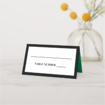 Elegante zwart, wit en shamrockgroen