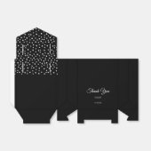 Elegante zwart-wit Favor doos Bedankdoosjes (Uitgevouwen)