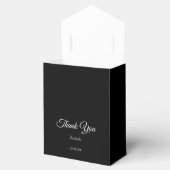 Elegante zwart-wit Favor doos Bedankdoosjes (Geopend)