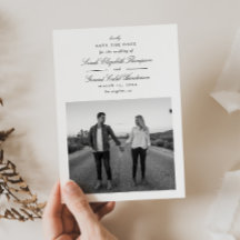 Elegante zwart-wit formele kalligrafie